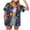 Dark Blue, variant on Gubotare Hawaiian Shirts for Women Women's Hawaiian Shirt Short Sleeve Tropical Button Down Summer Beach Floral Hawaii Shirt Lightweight (Mint Green,XXXXXL)