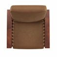 thumbnail image 3 of Weston Home Champion Mission-style Accent Chair, Rust, 3 of 7