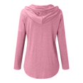 thumbnail image 4 of Ketyyh-chn99 Long Sleeve Shirts for Women Casual Puffy Button Up Blouses Pink,L, 4 of 4