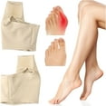 thumbnail image 2 of XIRQI Hallux Valgus Correction Bunion Stop Bunion Pain Splints Toe Corrector Toes Protector Gel Separator Big Toe Corrector Bunion Correction Socks Electronic Foot File for Men and Women (A,L), 2 of 4