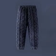 thumbnail image 4 of FAIWAD Kids Plush Lounge Pants Elastic Waist Cable Knit Fleece Pants Boys Girls Soft Fall Winter Wear, 4 of 6