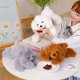 thumbnail image 3 of Simulación lindo perro acostado juguete de peluche relleno suave animal almohada adorable caricatura cachorro muñeca cumpleaños regalo de Navidad, 3 of 5
