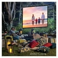 thumbnail image 2 of Projector Screen 100 Inch 120 Inch 150 Portable Foldable For Home Theater Outdoor Indoor Double Side Projector Screen ,Wrinkle-Free, 2 of 4