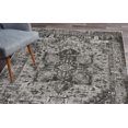 thumbnail image 1 of Vintage Area Rug, Ethnic Motifs and Bohemian Shapes in a Nostalgic Grayscale Composition Folk Design, Soft Carpet for Living Room Decor with Distressed Look, 2.6' x 5', Dark Grey, by Ambesonne, 1 of 6