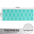 thumbnail image 5 of Kitchen Rugs Sets Of 2,Turquoise Geometric Quatrefoil Pattern Anti Fatigue Kitchen Mat Rugs Non Slip Washable,Decorative Kitchen Floor Mats for Kitchen,Sink,Laundry,17"X47", 5 of 5
