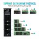 thumbnail image 4 of Carcasa para SSD M2, carcasa NVME, adaptador M.2 a USB SSD para NVME PCIE NGFF SATA M+B Key 2230/2242/2260/22, color negro, 4 of 5