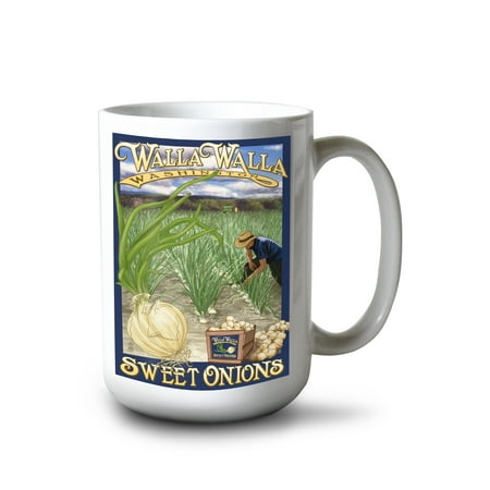 

15 fl oz Ceramic Mug Walla Walla Washington Sweet Onions Dishwasher & Microwave Safe