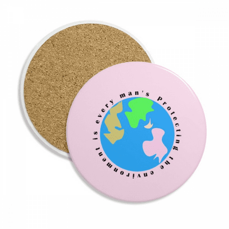 

Cherish Earth Protect Art Deco Fashion Coaster Cup Mug Tabletop Protection Absorbent Stone