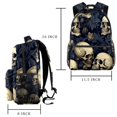 thumbnail image 2 of Lightweight Backpack Skull School Bag Travel Laptop Daypack for Men Women Casual Rucksack, 2 of 6