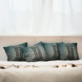 thumbnail image 7 of Ambesonne Landscape Throw Pillow Cover 4 Pack, Buildings Cityscape, 20", Teal, 7 of 7
