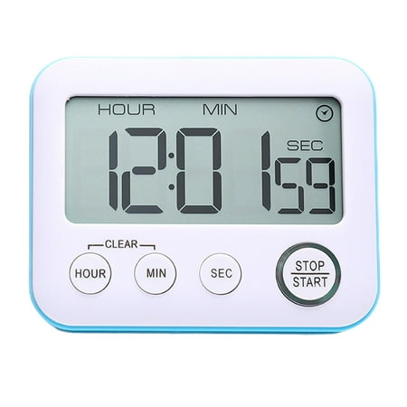 

JANGSLNG Digital Timer with Loud Alarm Large Screen Mute ON/Off Switch Kitchen Timer with Hanging Hole Bracket Time Reminder Tool for Home