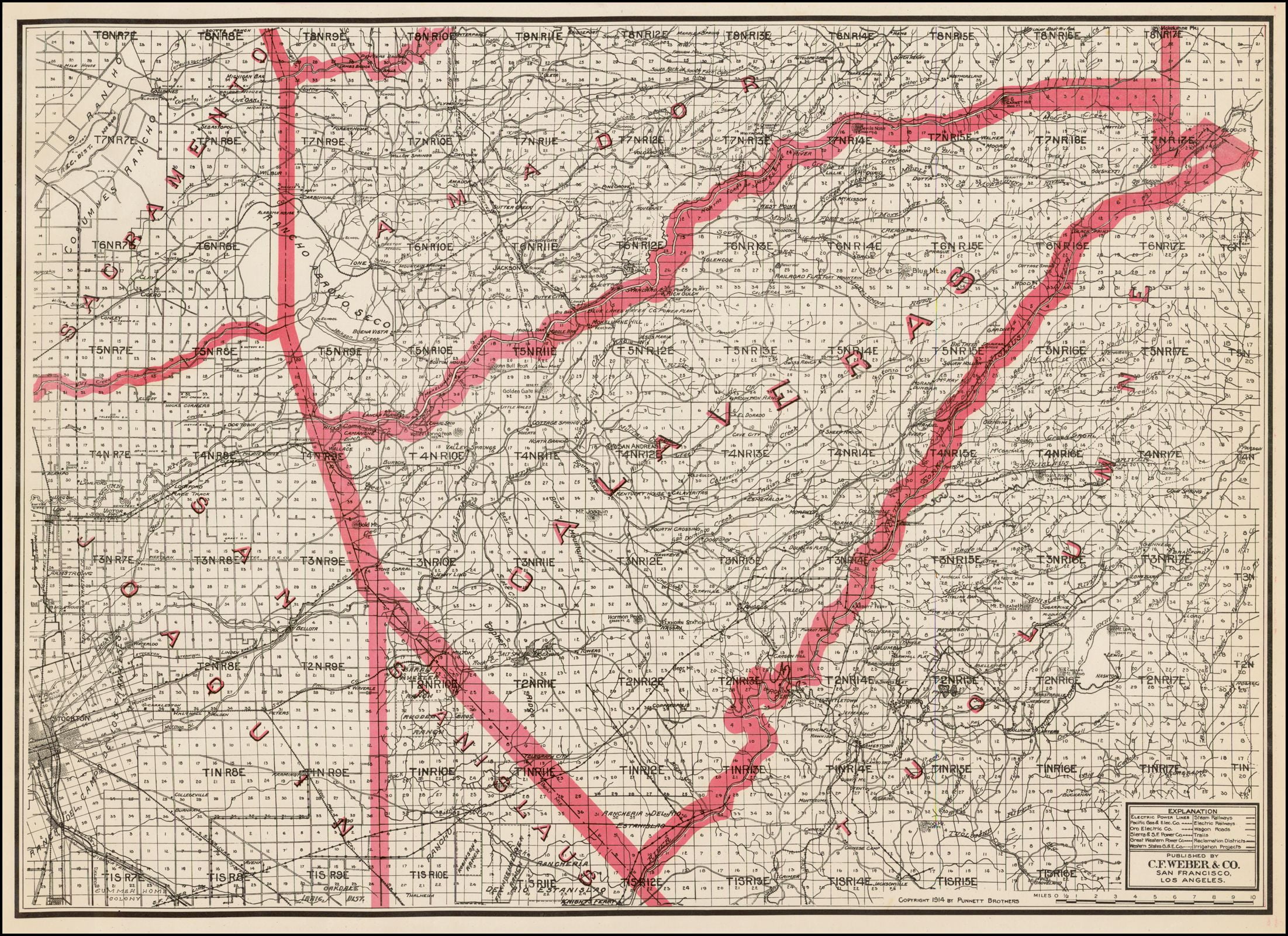 Calaveras County Map