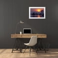 thumbnail image 3 of Anon, Ellen 32x23 White Modern Wood Framed Museum Art Print Titled - PA, Erie, Presque Isle SP, Sunset over lake, 3 of 4