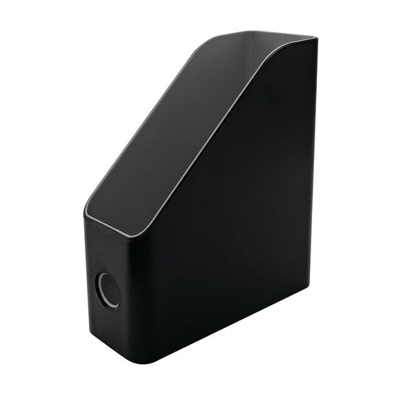 Archivador de revistas Advantus Fusion de plástico negro