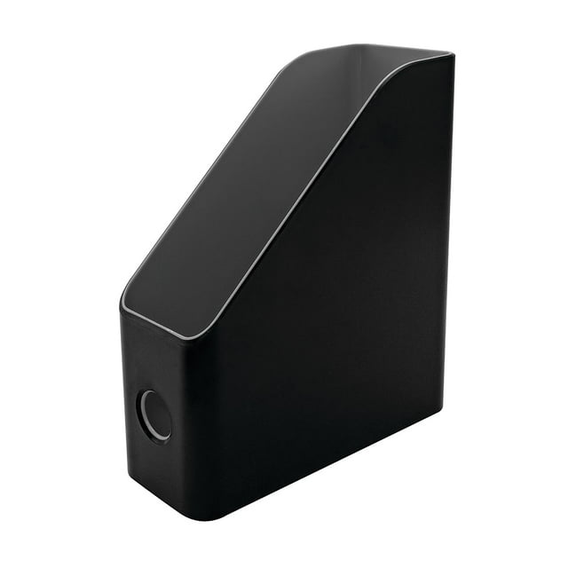 Archivador de revistas Advantus Fusion de plástico negro