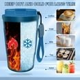 thumbnail image 3 of FORHVIPS Coffee Tumbler with Lid,13 Floz/380ML Travel Coffee Mugs,Double Wall Vacuum Reusable Insulated Tumbler Spill Proof with Lanyard - Thermos Cup for Keep Hot/Ice Coffee,Tea and Beer, 3 of 6