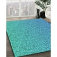 thumbnail image 2 of Ahgly Company Indoor Round Patterned Blue Ivy Blue Area Rugs, 6' Round, 2 of 6