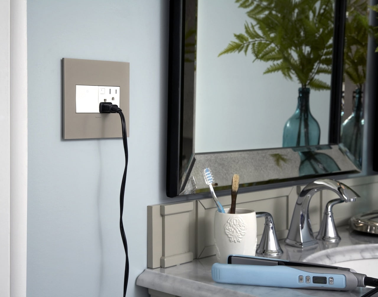 Adorne 15A White Tamper-Resistant Electrical Outlet