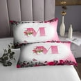 thumbnail image 3 of Erosebridal Monogrammed Coverlet Set King,Personalized Initial Bedding Set,Letter Decoration,Ultra Soft,3 Pieces, 3 of 5
