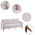 thumbnail image 4 of Hassch 71" Fabric 3 Seats Sofa Couch Mid Century Fabric Sofa for Living Room,Beige, 4 of 10