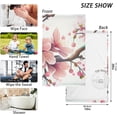thumbnail image 2 of Coolnut Spring Pink Flowers Hand Towels 2 Pieces, Cotton Bath Towel for Drying Face Hands Body Decorative Water Absorbent Lightweight Towels for Bathroom Ktichen Travel Gym, 16"x28", 2 of 6