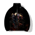 thumbnail image 4 of Nueva chaqueta de invierno de algodón para hombre, chaqueta estampada moderna con perro de fuego de tres cabezas y tigre, ropa para hombre, abrigos, parka, frío, 4 of 5