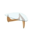 thumbnail image 4 of Heavenly Collection Table basse de salon rectangulaire moderne, aspect bois, 4 of 10