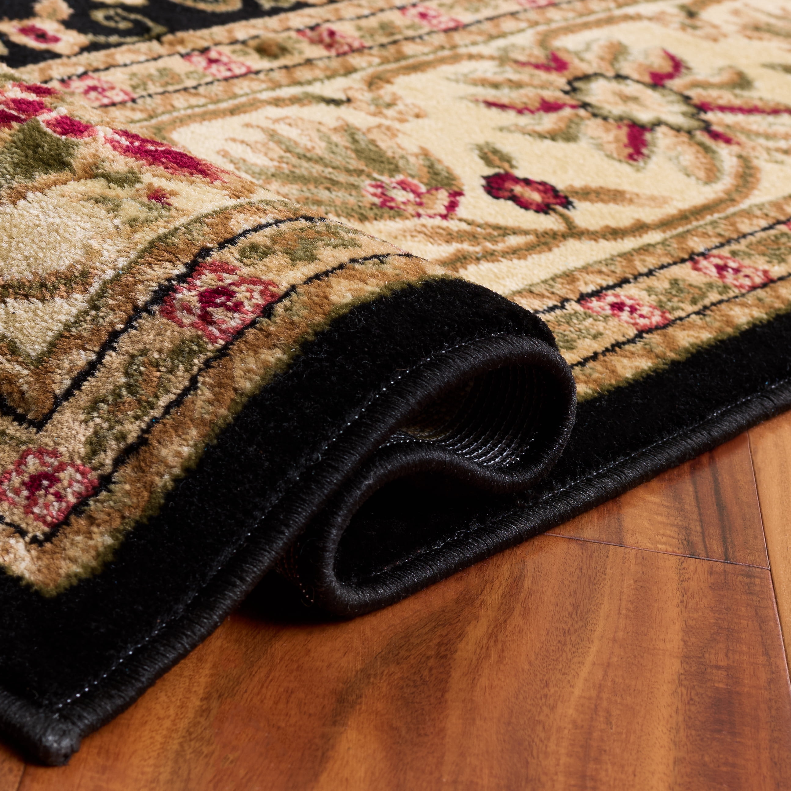 Safavieh Lyndhurst Victoria Floral Area Rug, Black/Ivory, 10' x 10' Round