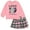 Pink, variant on Star Wars The Mandalorian Grogu Fleece Oversized Drop Shoulder Sweatshirt and Pleated Skirt Plaid Toddler to Big Kid