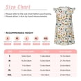thumbnail image 3 of Fotbe Dogs Funny Pets Vestido de Dormir para Niñas de 3 a 10 Años, Mangas Cortas, Estilo Princesa, Pijama Camisón con Mangas Voladas-XX-Large, 3 of 6