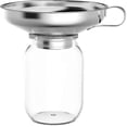 thumbnail image 4 of 2 Pcs Canning Funnel, Stainless Steel Jam Funnel, Wide Mouth Funnel, Kitchen Stainless Steel Wide Mouth Funnel Set For Transferring Liquid, Powder, Be, 4 of 5
