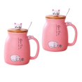 thumbnail image 1 of 2x taza de cerámica de gato con tapa, , taza , Gloria Tazas de café de cerámica, 1 of 9