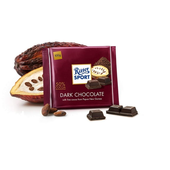 Ritter Sport - Halbbitter 50% Cocoa 1pc