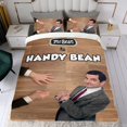 thumbnail image 4 of Sr. Bean Conjunto de sábanas temático, trío de piezas, cómodo y amigable con la piel, diseño único, regalo de decoración para el hogar para familiares, amigos y fans,140cm *210cm, 4 of 6