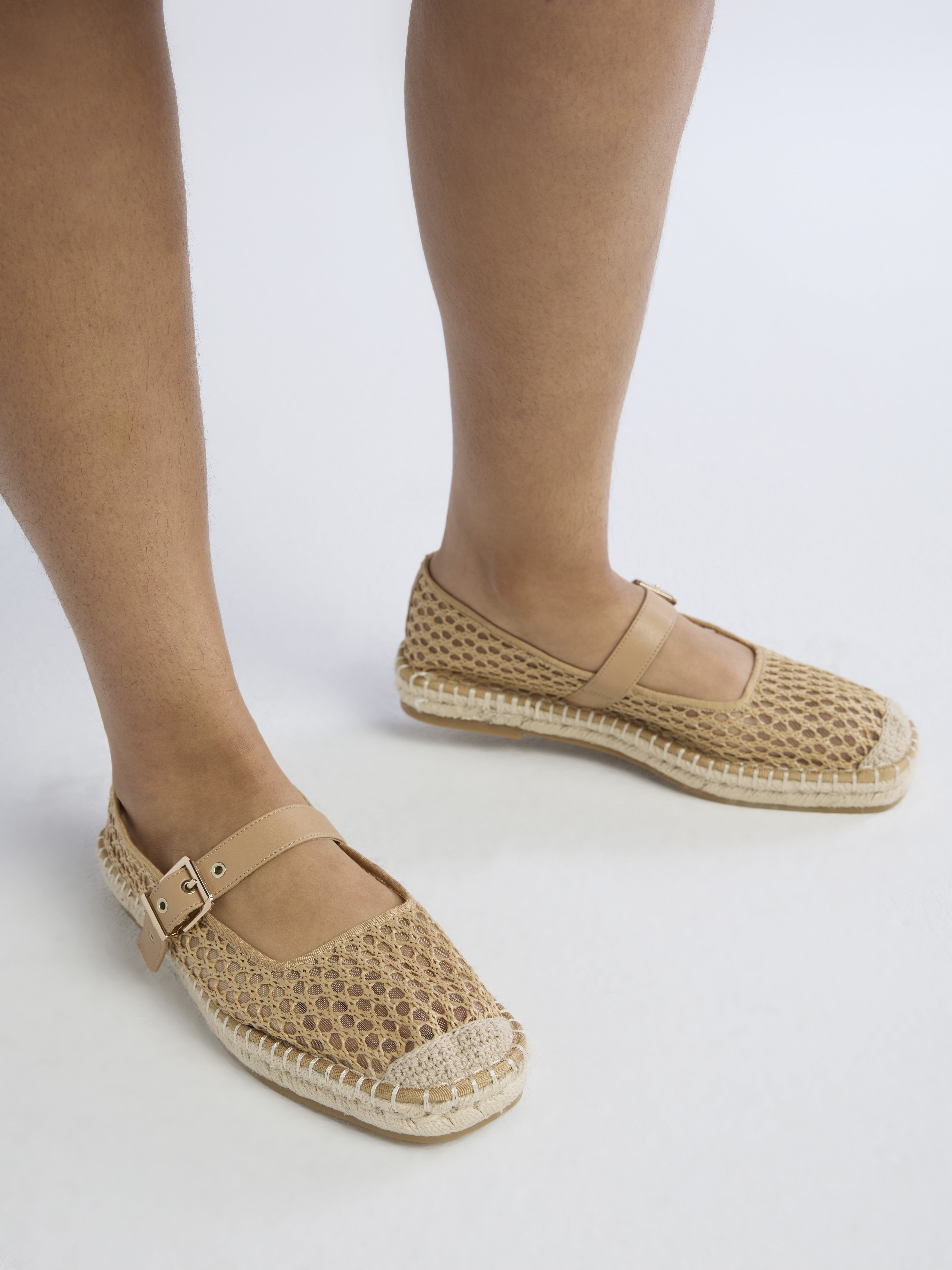 Time and Tru Women's Espadrille Mary Jane Flats