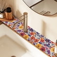thumbnail image 2 of Yayeee Faucet Mat for Kitchen Sink 14.7" Diatomite Long Splash Guard Pad, Colorful Flowers Pattern, 2 of 7