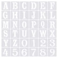 thumbnail image 1 of Unique Bargains 3 Inch Letter Number Stencils 4' Width Alphabet Numbers Templates Set Shadow, White 36 Pack, 1 of 6
