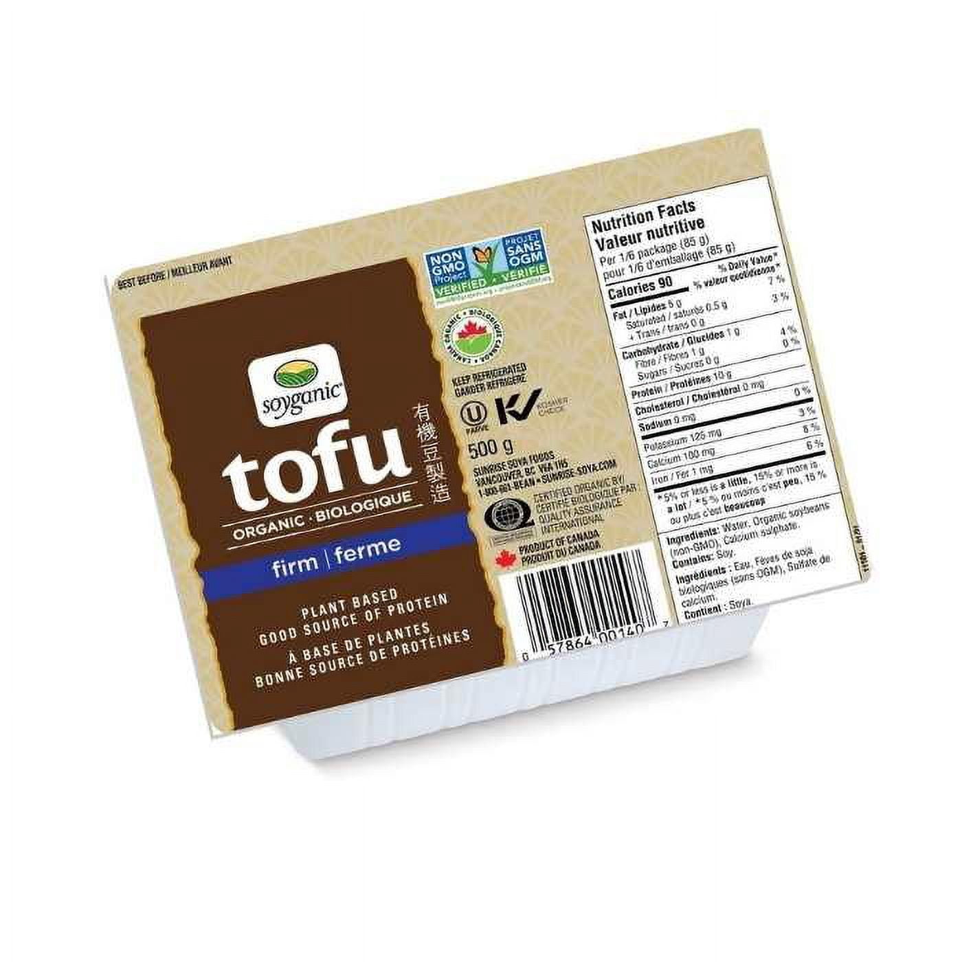 Soyganic Medium Firm Tofu, 454 g