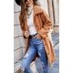 thumbnail image 5 of Chaqueta tipo cárdigan Angashion de forro polar borroso de piel sintética para mujer, 5 of 7