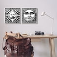 thumbnail image 3 of Stupell Industries Sun & Moon Faces Landscape Painting White Framed Art Print Wall Art, 17 x 17, 3 of 10