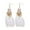 White, variant on KDSJSXW Gold Pearl Earrings 1 Pair Women Faux Feather Earrings Vintage Earrings Long Drop Dangle Earrings With Design Alloy Women Fashion Long Earrings for Daily Wear Earrings (A,One Size)