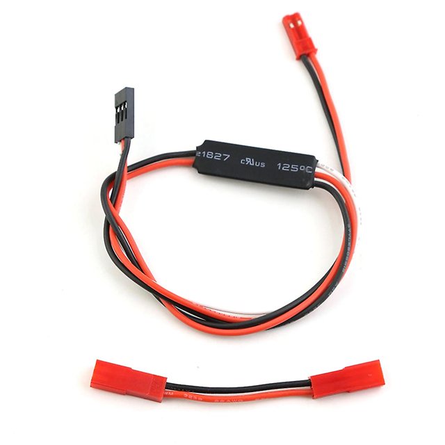 Rc Car Winch 3ch Control remoto Recibir cable con enchufe adaptador Afortunado Sencillez