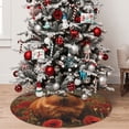 thumbnail image 5 of Picia Rose Cute Guinea Pig Print Christmas Tree Skirt , Christmas Tree Skirt Ornaments for Merry Christmas Holiday Party Decorations Indoor Outdoor-30", 5 of 7