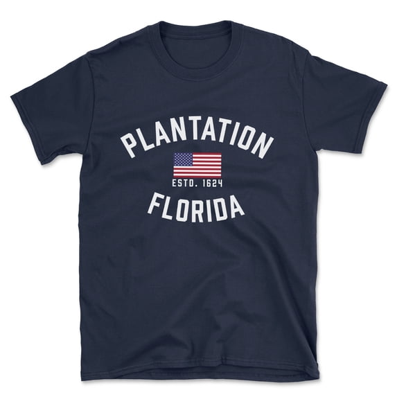 Plantation Florida Patriot Men's Cotton T-Shirt