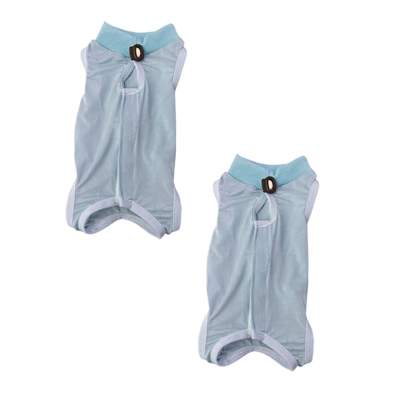 2Pack Happy Pet! Cat Recovery Suit For Male Female Dog Abdominal Licking Or Skin Pet Recovery Pajama Suit Soft Fabric For Cats Sanitary Trousers Birthday Gift For Pet Dog Cat L