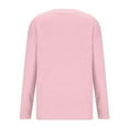 thumbnail image 4 of Utoimkio Solid Color Sweater for Women Pullover V Neck Long Sleeve Cable Knitted Casual Loose Lightweight Sweaters for Women, 4 of 6