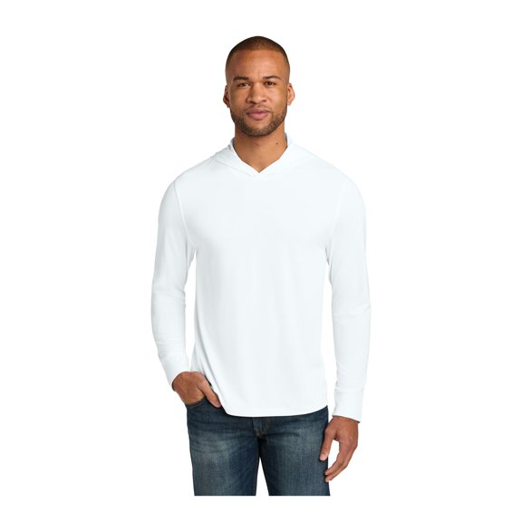 CornerStone Unisex Workwear Pro Long Sleeve Hooded Tee | Lightweight & Moisture Wicking Work Shirt for Men & Women, UPF 30 Sun Protection