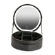 thumbnail image 1 of Estuche cosmético con espejo Yuyangstore Bolsa de maquillaje LED portátil de cuero PU Negro, 1 of 8