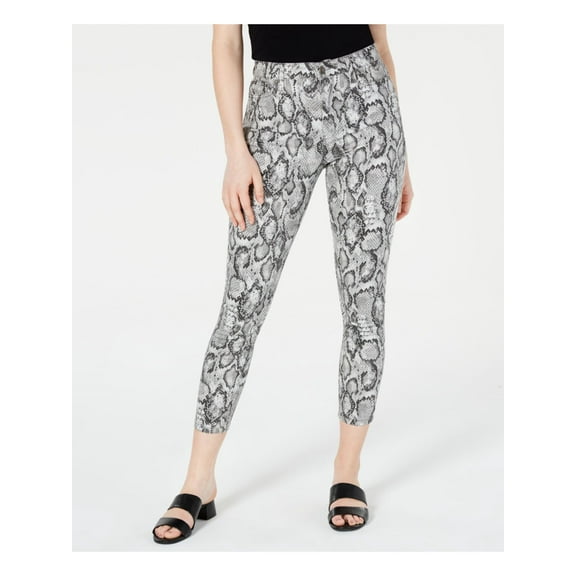 Tinseltown Womens Juniors Denim Snake Print Skinny Jeans Gray 3
