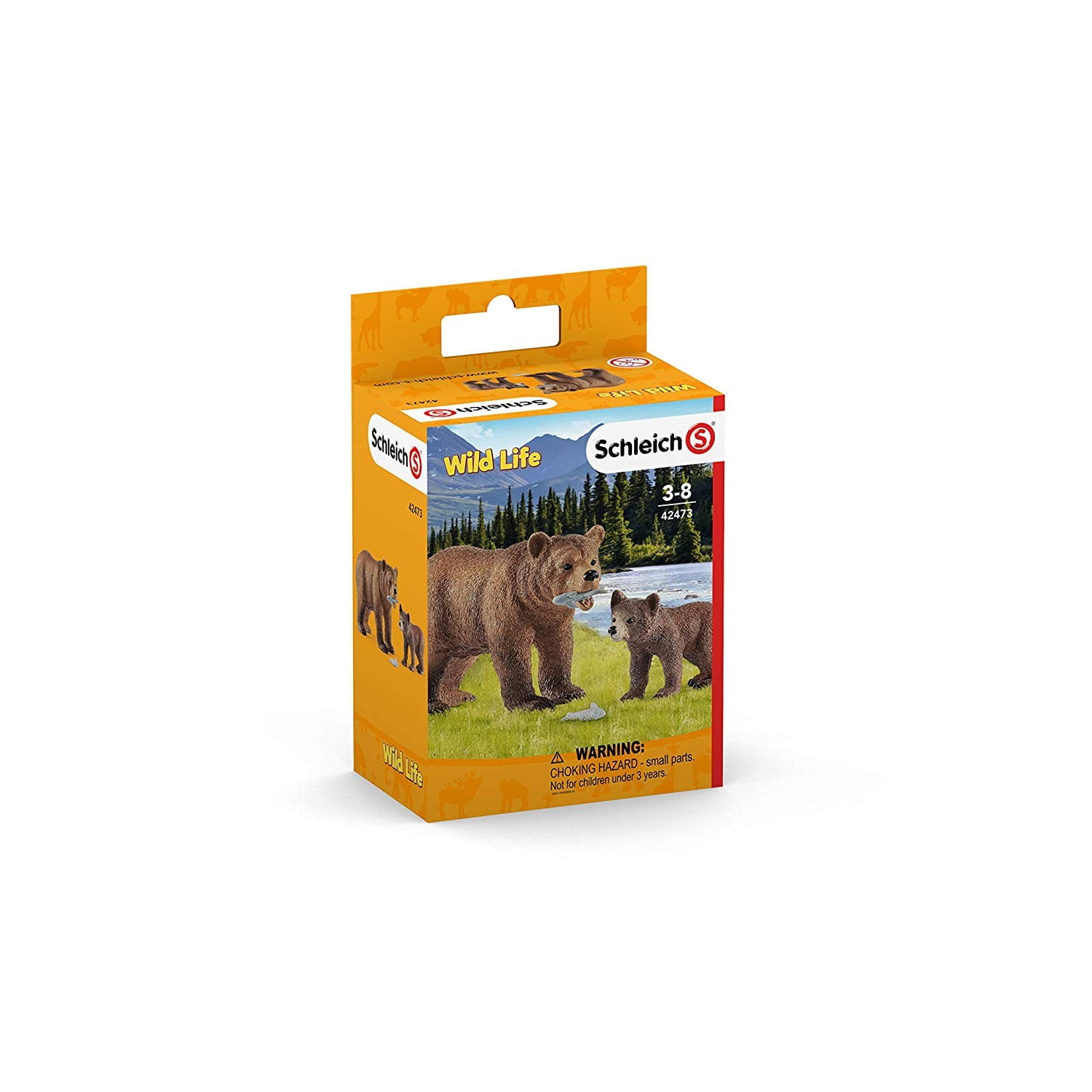Schleich BLACK BEAR CUB solid plastic toy wild zoo forest animal NEW 